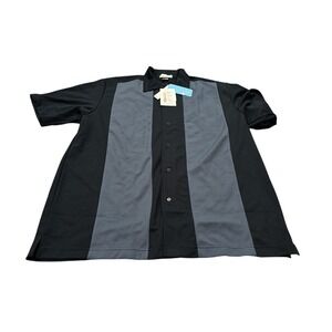 NWT IL Milgliore Button Down Polo Camp Bowling Shirt 3XL